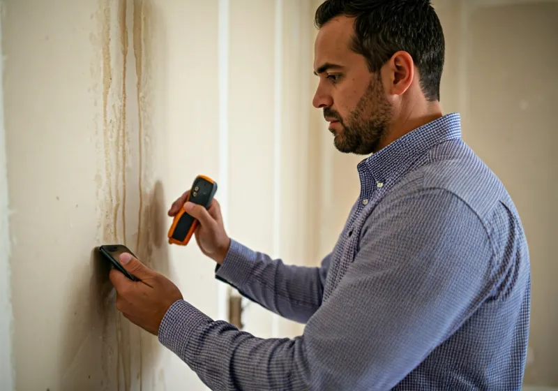 Public adjuster reviewing water damage insurance claim in Orlando home